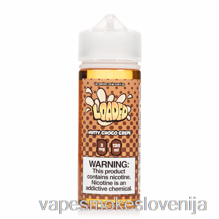 Vape Slovenija Nutty Choco Crepe - Napolnjena E-tekočina - Neusmiljeni Hlapi - 120ml 3mg